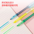 Deli Stationery Direct Liquid Fluorescent Pen Set Simple Transparent Student Exam Key Large Capacity Marker. 