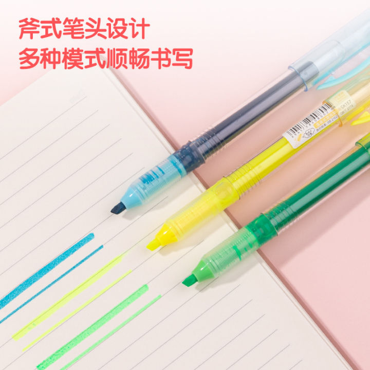 Deli%20Stationery%20Direct%20Liquid%20Fluorescent%20Pen%20Set%20Simple%20Transparent%20Student%20Exam%20Key%20Large%20Capacity%20Marker%20-%20Image%203