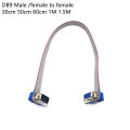 Db9 Male To Female Cable D-Sub Serial Port Connector Adapter Rs232 Com Extension Cable 20cm 50cm 1m 1.5m.