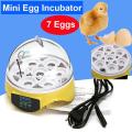 YZ9-7 Mini 7 Egg Incubator Poultry Incubator Brooder Digital Temperature Hatchery Egg Incubator Hatcher Chicken Duck Bird Pigeon equivalent W1209 XM-18 XH-M452 XY-TR01.
