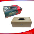 Square Shape Leather Tissue Box For Cars. 