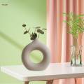 Modern Minimalist Ceramic Flower Vase Pottery Vases for Bedroom Home Decor S.