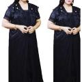 Latest Collection 2 Part Nighty Ladies Silk Satin Night Dress Set - Night Dress For Women.
