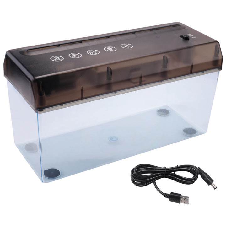 USB Electric Dual Purpose Paper Shredder Desktop Mini Financial Bill A4 Paper Shredder Paper Cutter for Home Office