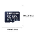 SAMSUNG PRO Ultimate Micro SD Card 128gb SD Memory Card Reader U3 4K V30 A2 Memory TF Card 512GB 256GB High Speed 200M/s For PC. 