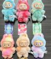 3rd generation get into energy labubu plush doll key chain figure box key chain dolls.