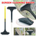 New Mesh Screen Brush Detachable Double Side Window Cleaner Scraper Cleaning Brush with Long Handle Cleaning Tool Equipment.