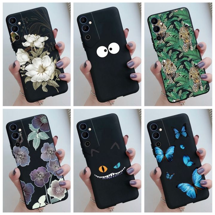 For Tecno Pova Neo 2 Case LG6n Soft Black Phone Cases for Tecno Pova Neo2 PovaNeo2 Back Cover Cute Cartoon Bumper Coque