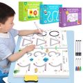 Montessori Math Learning Children Toys Drawing Tablet Pen Control Hand Training Shape Math Match Games Set Educational Toy Books.