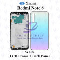 ForXiaomi Redmi Note 8 Full Body Housing (LCD Frame + Back Panel Without Camera Glass ). 