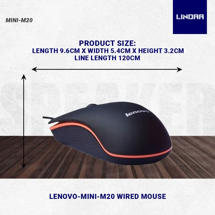 Lenovo-Mini-M20%20Wired%20Mouse%201200Dpi%20Optical%20Usb%202.0%20-%20Pro%20Gaming%20Mouse%20Optical%20Mice%20Frosted%20Surface%20For%20Computer%20Pc%20&%20Laptop%20-%20Image%204