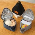 Portable Mini Triangular Insulated Bag Rice Ball Bag Lunch Box Cooler Thermal Breakfast Picnic Food Lunch Bags For Women Kids.