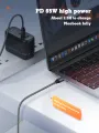 LDNIO 65W Type-C Fast Charging Cable, Type-C to Type-C Mobile Phone Charging Cable -1M.
