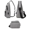CALOFE Shoulder Bag Chest Bag for Men Waterproof USB Male Crossbody Bag Anti-Theft Short Travel Messenger Chest Sling Fashion Designer Chest Bag. 