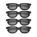 3D Vision Glasses-4 x Virtual Reality 3D Glasses-Black. 