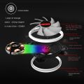 COOLMOON 3 Pack RGB 120mm Computer Fan LED Fan with Remote Control.