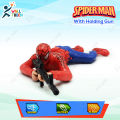 Spiderman Crawling Holding Gun Action Toy with Lights & Sound for Kids 2-6 Years. 