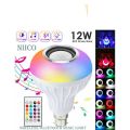 Smart Music Colored LED Light Bulb with Remote Control & Bluetooth Speaker.