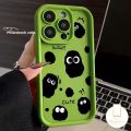 Cartoon Cute Little Black Coal Ball Fashion Case For Redmi 13C Note 11 8 10s 12 10 9 Pro Redmi 10A 12 12C 9C NFC 9T 9 A1 10C 9A A2 POCO M3 Funny Red Face Angel Eyes Shockproof Cover. 