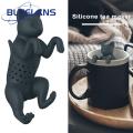 Reusable Tea Strainer Cute Silicone Cat Tea Infuser Easy Brewing Dishwasr Safe rle Strainer for Loose Leaf Tea Perfect Kitcn cessory Silicone Tea Infuser. 