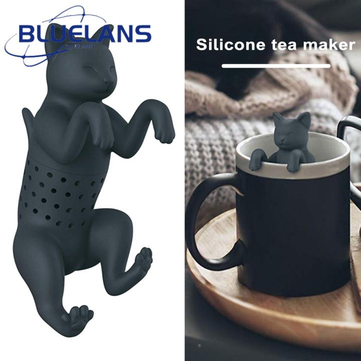 Reusable Tea Strainer Cute Silicone Cat Tea Infuser Easy Brewing Dishwasr Safe rle Strainer for Loose Leaf Tea Perfect Kitcn cessory Silicone Tea Infuser