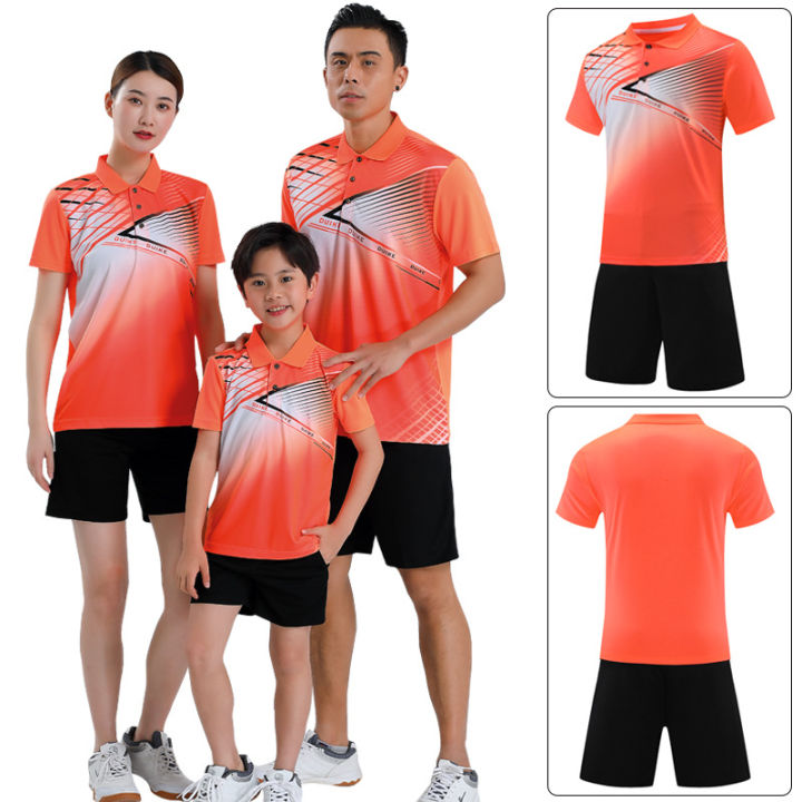 Badminton%20Clothes%20Outfit%20Men's%20Summer%20Short-Sleeved%20Sports%20Training%20Wear%20Children's%20Badminton%20Clothing%20Clothes%20Table%20Tennis%20Clothing%20Racing%20Suit%20-%20Image%204