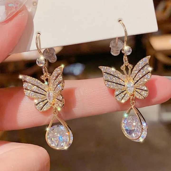 Pair%20Hook%20Drop%20Earrings%20Zinc%20Alloy%20Electroplating%20Fashion%20All-Match%20Earrings%20for%20Women%20-%20Image%206