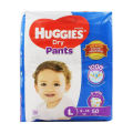 Huggies Dry Large Pant Diaper 9-14Kg - 50 Pcs (Malaysia). 