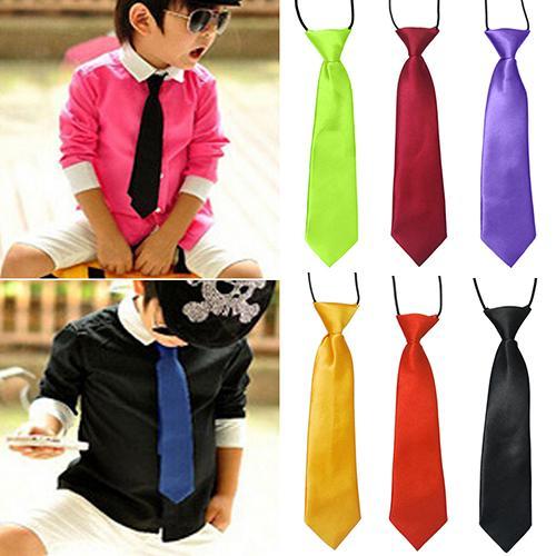 School%20Boys%20Kids%20Children%20Baby%20Wedding%20Banquet%20Solid%20Colour%20Elastic%20Tie%20Necktie%20-%20Image%206