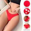 Women Panties Red Low Waist Seamless Ladies Briefs Comfortable Solid Female Underwear Lingerie Underpants.