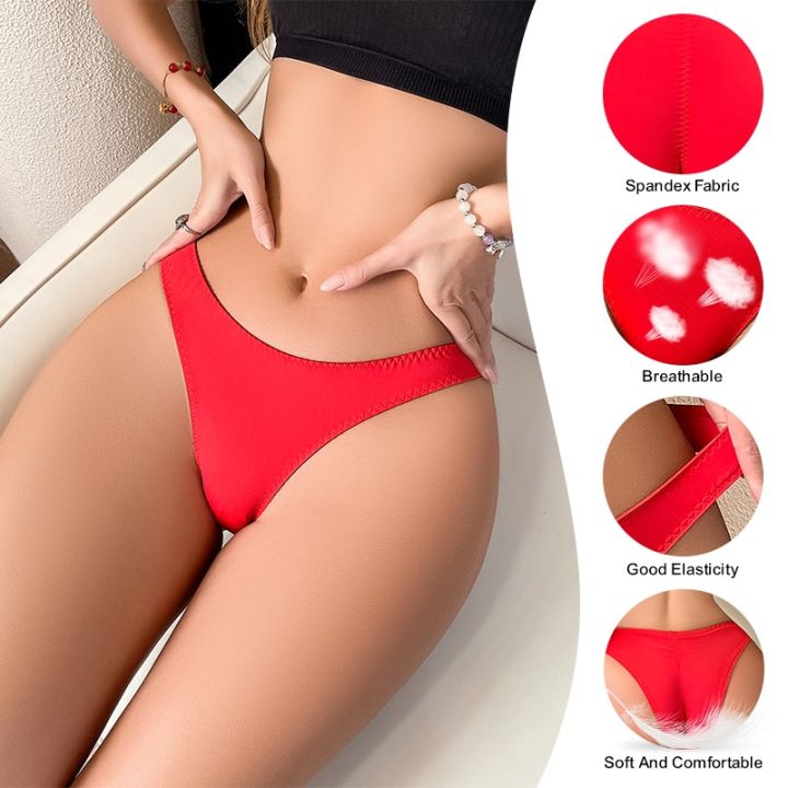Women%20Panties%20Red%20Low%20Waist%20Seamless%20Ladies%20Briefs%20Comfortable%20Solid%20Female%20Underwear%20Lingerie%20Underpants%20-%20Image%205