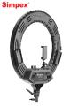 Simpex Ring LED 18 Inches Dual Colour Professional LED Ring Light with Carry Bag and ligh stand. 