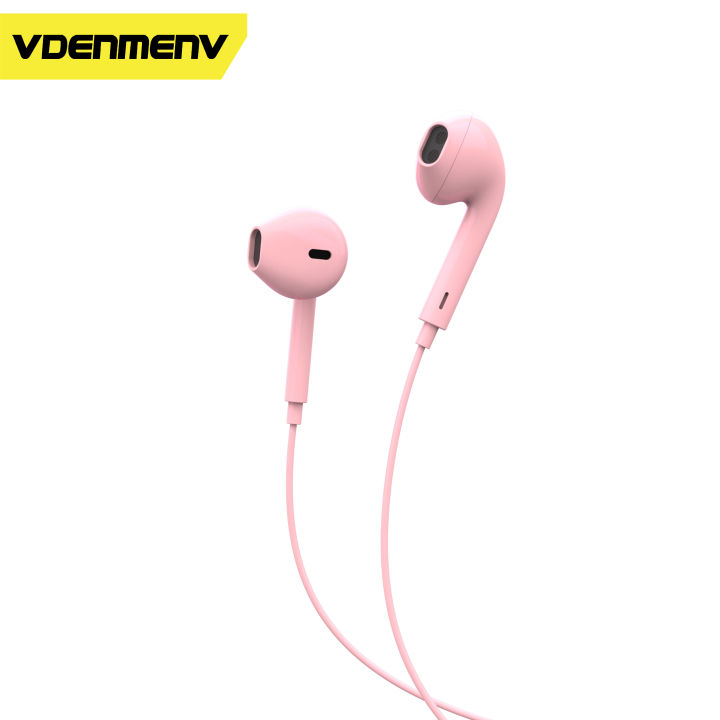 VDENMENV%20DR01%203.5mm%20Headphone%201.2Meter%20Plastic%20Housing%20Contoller%20with%20Mic%20-%20Image%204