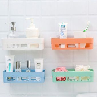 Multipurpose%20Bathroom%20Shelf,%20Wall%20Hanging%20Storage%20Rack%20/%20with%20Self%20Adhesive%20Magic%20Sticker%20-%20Image%202