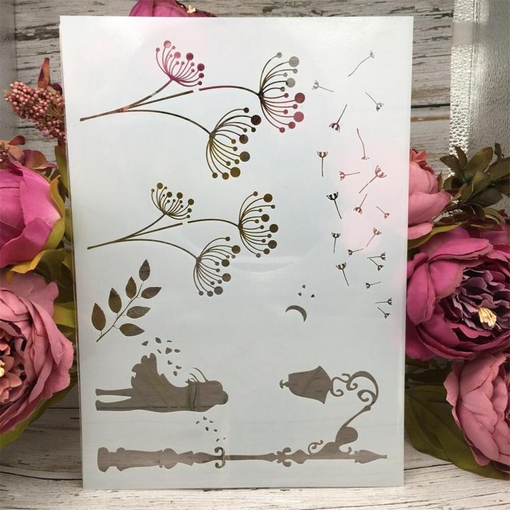Painting Stencil Style Drawing Template for Wall & Fashion 10in by 8in.