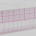INCH/METRIC GRID RULER B-95 24"-60CM x 2".