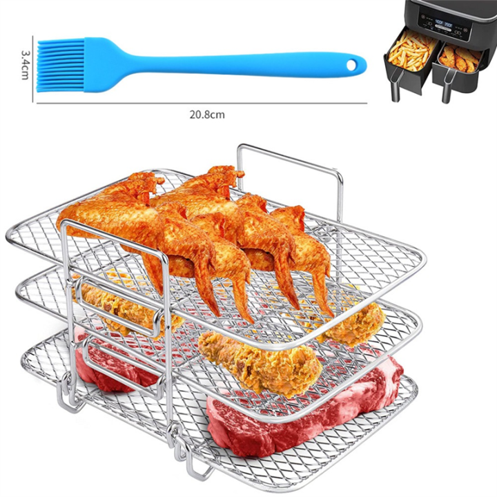 Air%20Fryer%20Rack%20304%20Stainless%20Steel%20Multi-Layer%20Dehydrator%20Rack%20Toast%20Rack%20Parts%20Accessories%20for%20Ninja%20Dual%20Air%20Fryer%20-%20Image%205