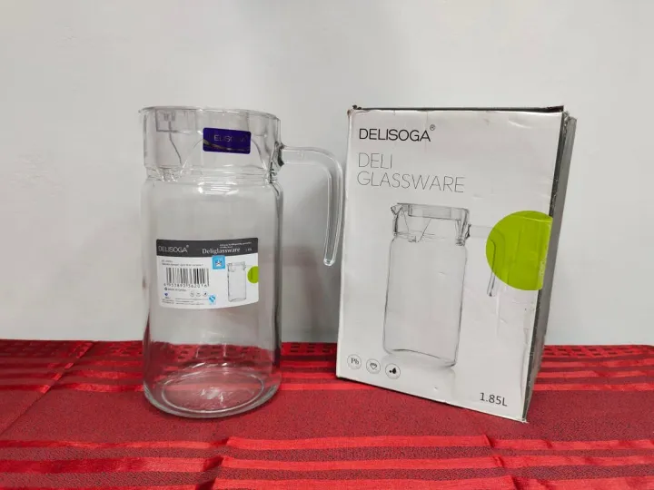 DELISOGA%20Glass%20Pitcher%20Jug.%20Crystal%20Clear%20Glass%20Water%20Jug%20And%20Juice%20Jug%20And%20Pitcher%20With%20Lid.%20-%20Image%205