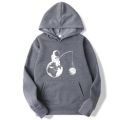 Fashion Brand Men's Hoodies Astronaut funny design printing Bed cotton Spring Autumn Male Casual  hop Sweatshirts hoodie. 