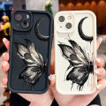 【Value Bundle】 TA for Realme GT Master Back Cover Soft Square Moon Butterfly Pattern Cases Camera Protection Phone Case.