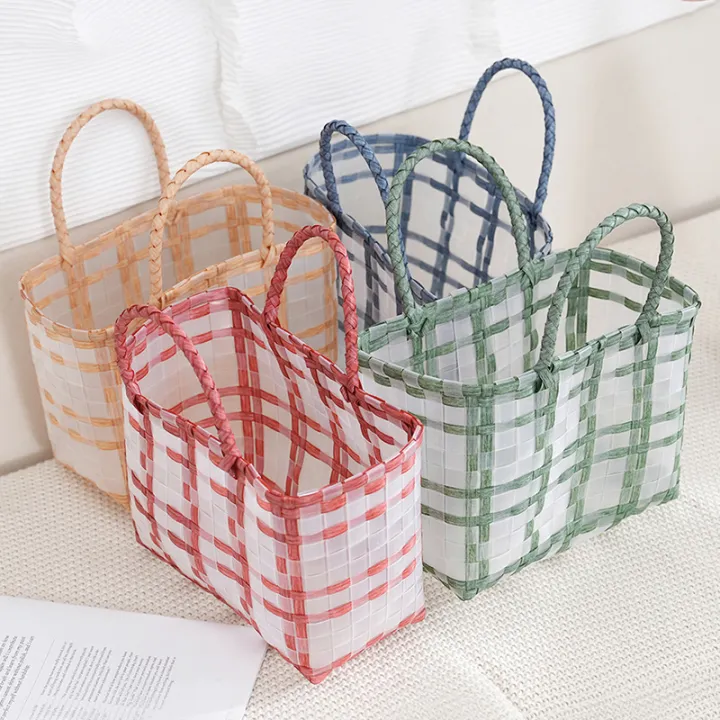 Fashionable%20Plastic%20Woven%20Vegetable%20Basket%20Bag%20New%20Single%20Shoulder%20Handbag%20-%20Image%208