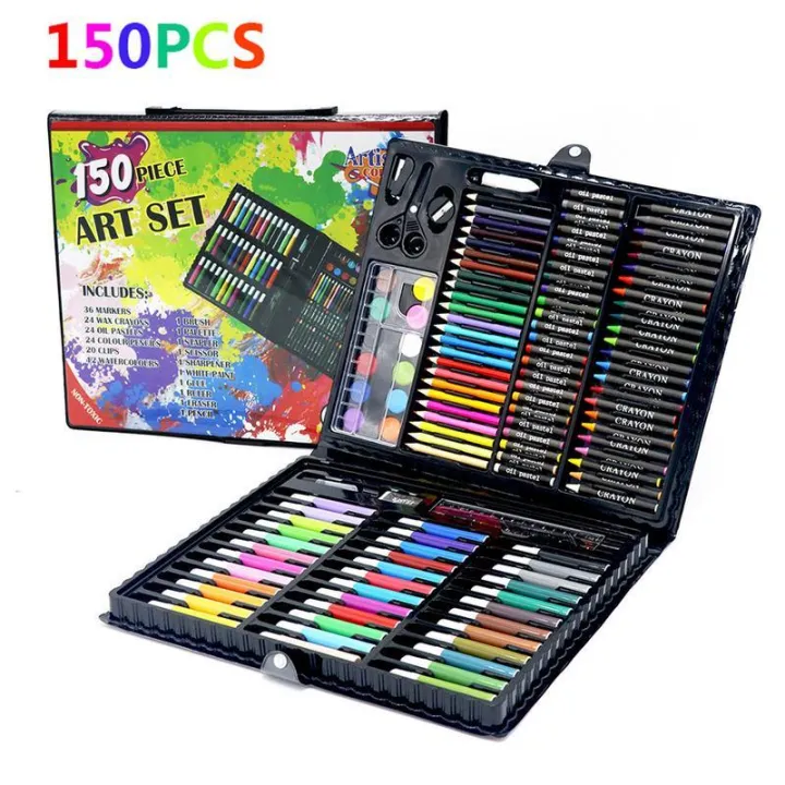 150%20Pcs%20Kids%20Drawing%20Painting%20Set%20Art%20Set%20Children%20Drawing%20Supplies%20Kids%20Art%20Set%20for%20Drawing%20Painting%20and%20More%20with%20Portable%20Art%20Box,%20Coloring%20Supplies%20Art%20Kits%20Great%20Gift%20for%20Kids,%20Toddlers,%20Beginners%20-%20Image%204