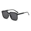 Men's large-frame sunglasses for drivers, anti-UV glasses for big faces, slimming, fashionable and personalized street photography sunglasses for women. 