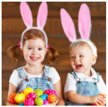 Cute Bunny Ears Headband Women's Plush Lugs Hare Ears Hairband Girl Rabbit Ears Headwear Cosplay Costume Hair Accessories 1Pcs. 