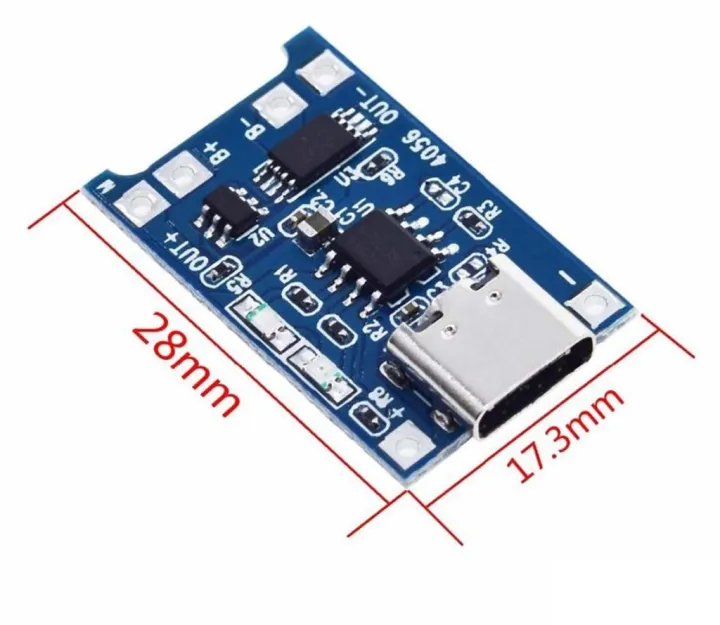 TYPE-C%20PORT%20TP4056%20TP-4056%205V%201A%20Type-C%20USB%20With%20Battery%20PROTECTION%20Charger%20Circuit%20Adapters%20Module%20Li-Ion%20Lithium%20Lipo%2018650%20AA%20AA%20Battery%20Charging%20Protection%20Board%C2%A0%20-%20Image%205