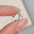 1PC Hollow Heart Shape Ear Cuff No Piercing Vintage Clip Earrings. 