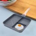 Divided Grill Frying Pan Divided Kitchen Cooking Tool 3 Section Skillet Egg Cooker Pan Egg Pan for. 