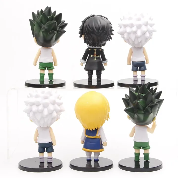 Hunter%20x%20Huner%20Gon%20Freecss%20Killua%20Zoldyck%20Kurapika%20Leorio%20Hisoka%20Machi%20Kulolo%20lushilufelu%20Cute%20PVC%20Figure%20Figurine%20Toys%206pcs/set%20-%20Image%204