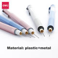 Deli Mechanical Pencil 0.7mm HB Metal Automatic Pencils for Student Art Sketch Writing 2B Pencil Lead Refills With Erasers.