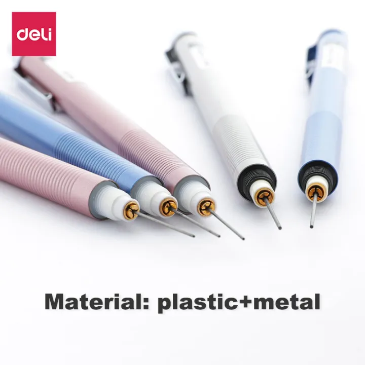 Deli%20Mechanical%20Pencil%200.7mm%20HB%20Metal%20Automatic%20Pencils%20for%20Student%20Art%20Sketch%20Writing%202B%20Pencil%20Lead%20Refills%20With%20Erasers%20-%20Image%202